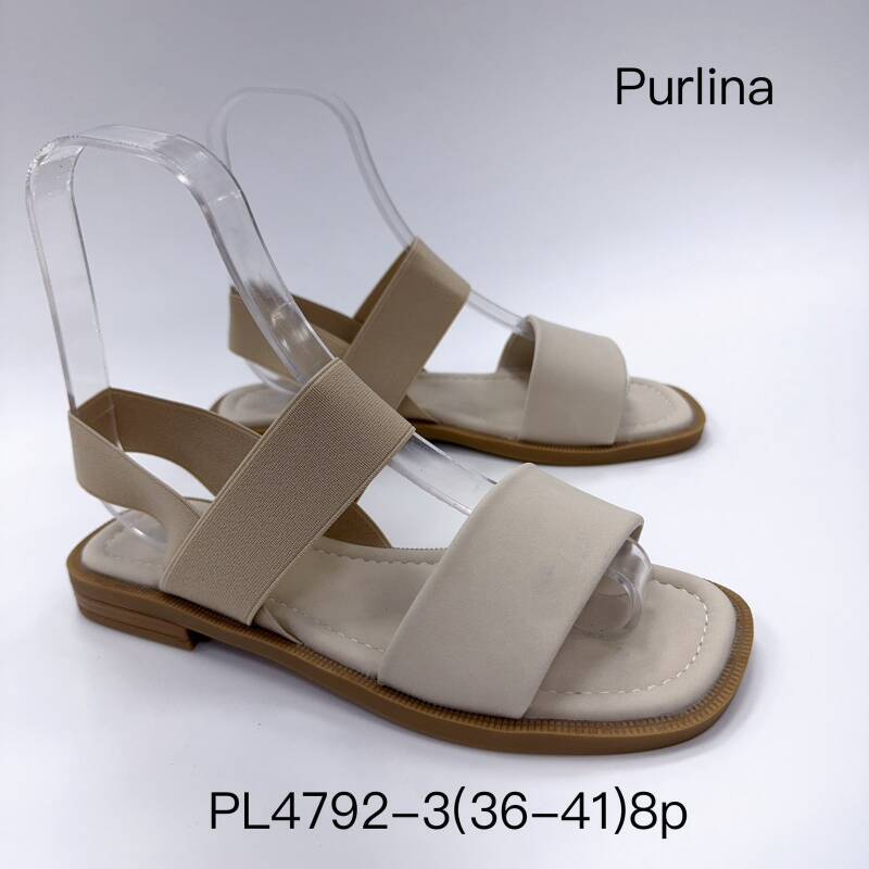 Sandały płaskie damskie Roz 36-41 / 8 par